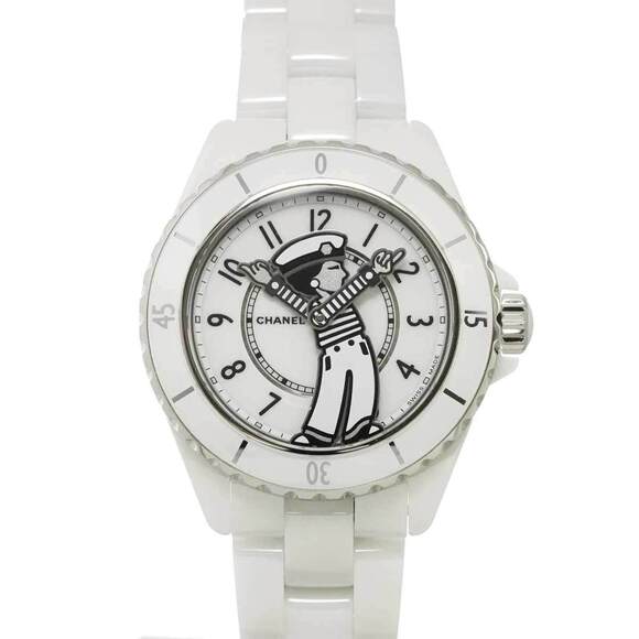 CHANEL Other - Chanel Mademoiselle J12 La Pausa H7481 Limited Edition Men's Watch White Cera...